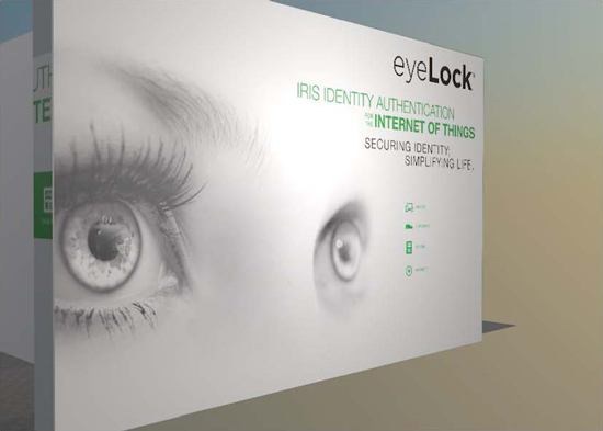 Eye Lock trade show booth