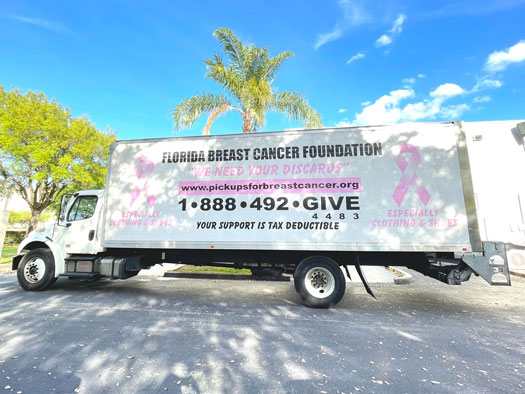 Florida Breast Cancer Pickups truck