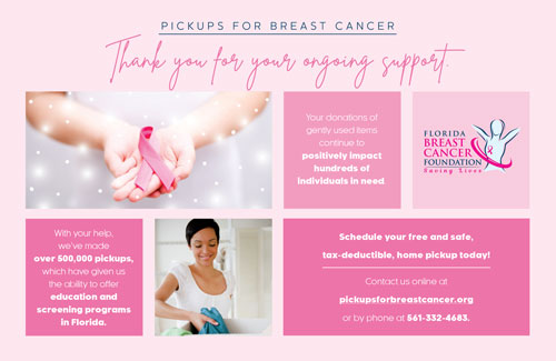Florida Breast Cancer postcard front