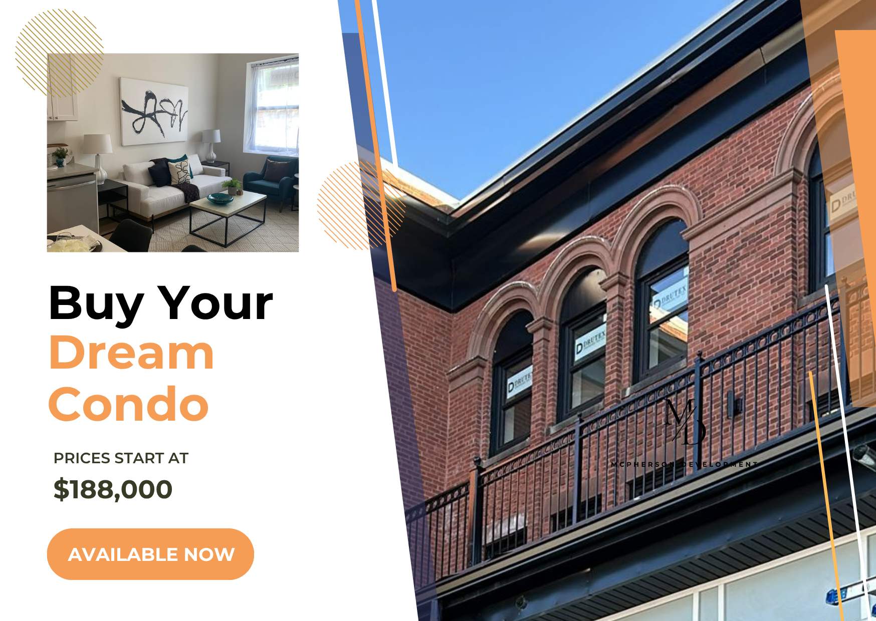 Event flyer — Buy Your Dream Condo, prices start at $188,000