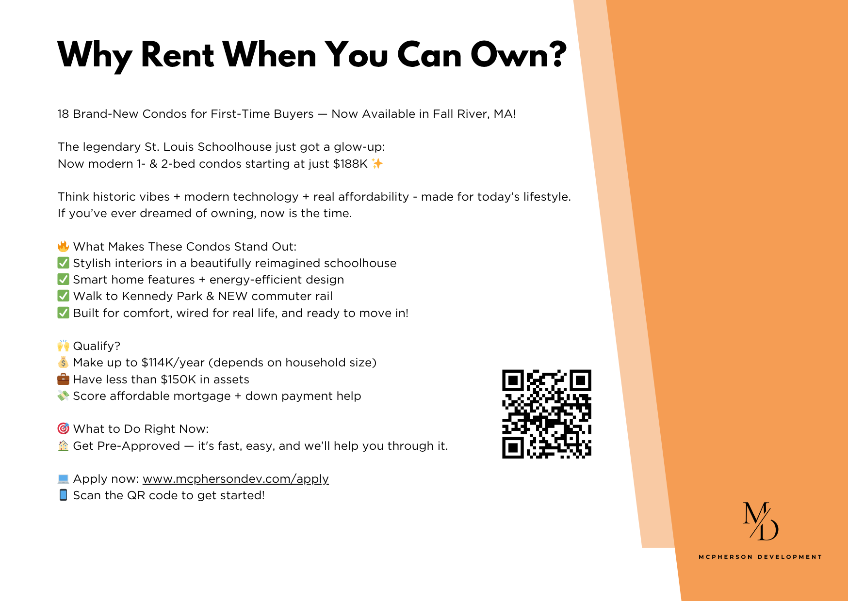 Event flyer — Why Rent When You Can Own