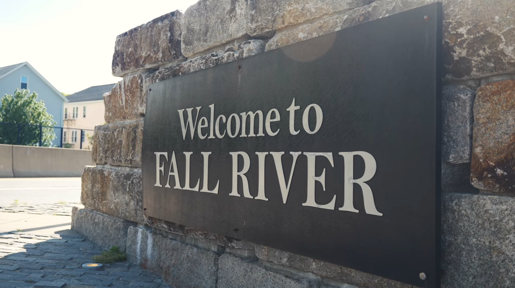 Highlight reel still — Welcome to Fall River sign